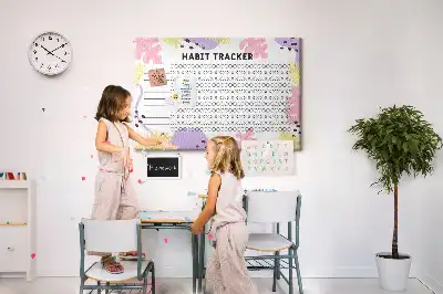 Memobord van kurk Habit tracker voor aan de muur