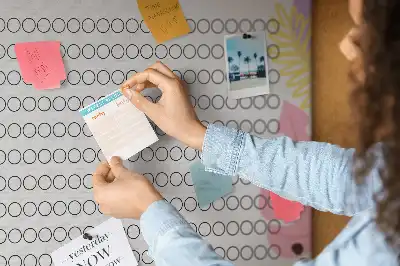 Memobord van kurk Habit tracker voor aan de muur
