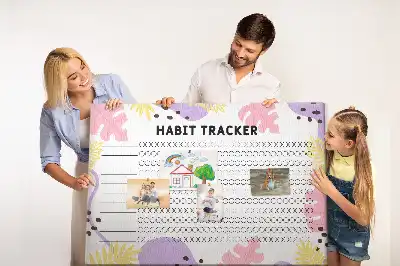 Memobord van kurk Habit tracker voor aan de muur