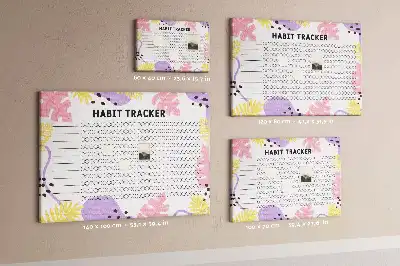 Memobord van kurk Habit tracker voor aan de muur