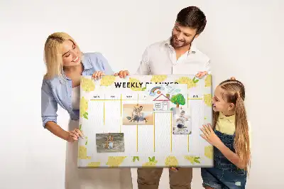 Kurk prikbord Weekplanner citroenen