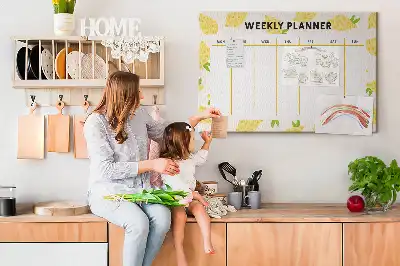 Kurk prikbord Weekplanner citroenen
