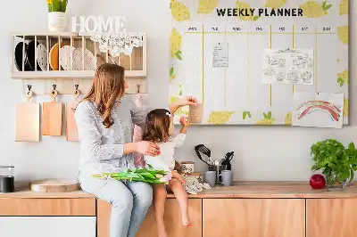 Kurk prikbord Weekplanner citroenen