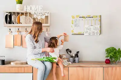 Kurk prikbord Weekplanner citroenen