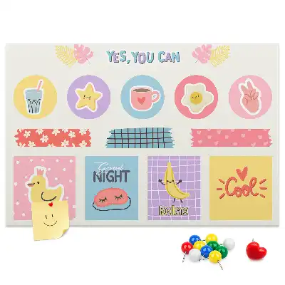 Memobord van kurk Schoolplanner
