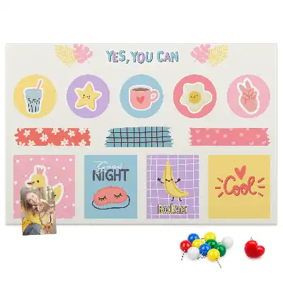 Memobord van kurk Schoolplanner