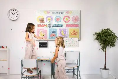 Memobord van kurk Schoolplanner