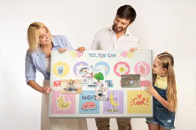 Memobord van kurk Schoolplanner