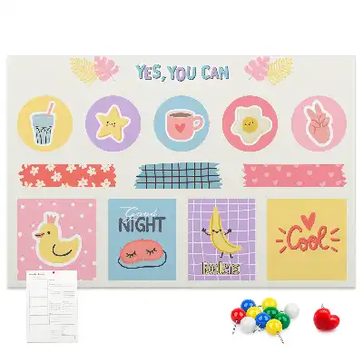 Memobord van kurk Schoolplanner