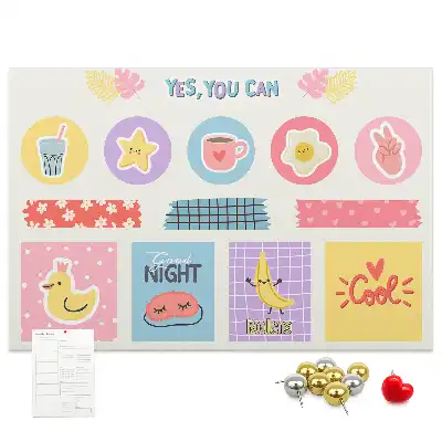 Memobord van kurk Schoolplanner
