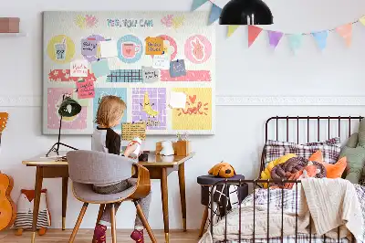 Memobord van kurk Schoolplanner