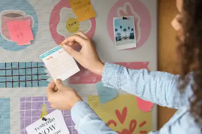 Memobord van kurk Schoolplanner