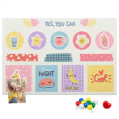 Memobord van kurk Schoolplanner