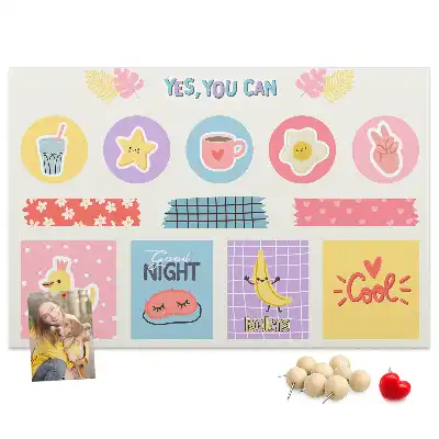Memobord van kurk Schoolplanner