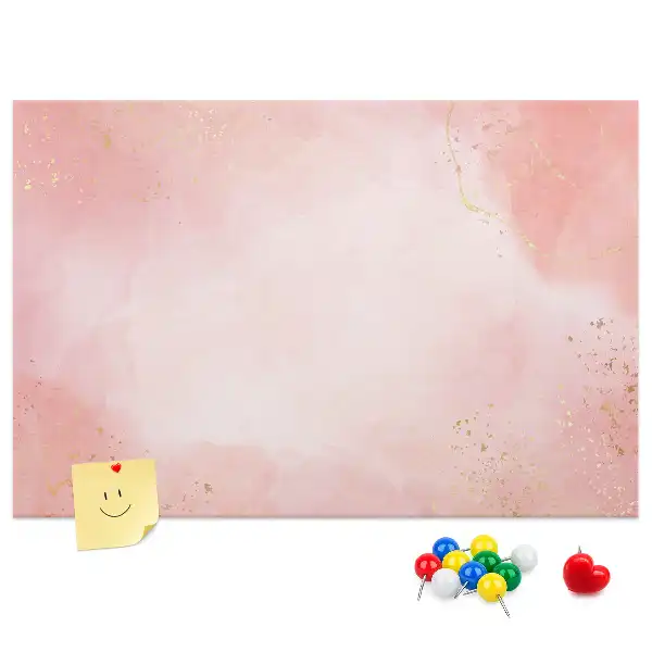 Kurk prikbord Roze marmer