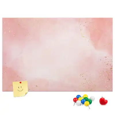 Kurk prikbord met roze marmerlook