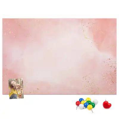 Kurk prikbord Roze marmer