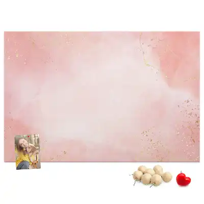 Kurk prikbord Roze marmer