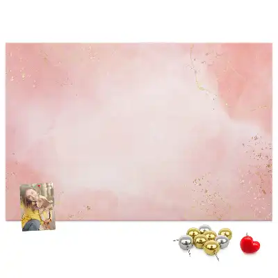 Kurk prikbord Roze marmer