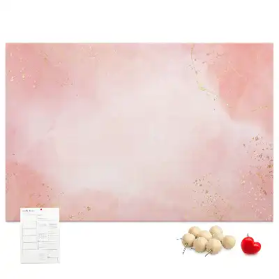 Kurk prikbord Roze marmer
