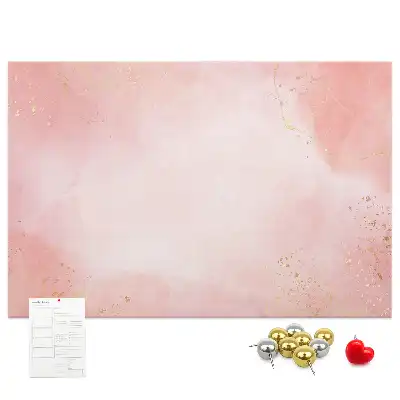 Kurk prikbord Roze marmer