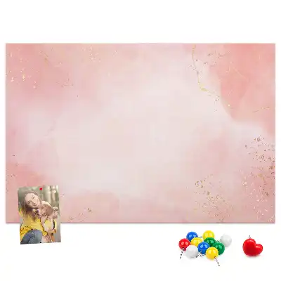 Kurk prikbord Roze marmer