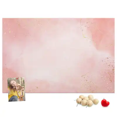 Kurk prikbord Roze marmer