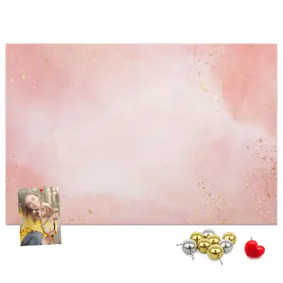 Kurk prikbord Roze marmer