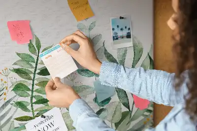 Kurk prikbord Aquarel bladeren