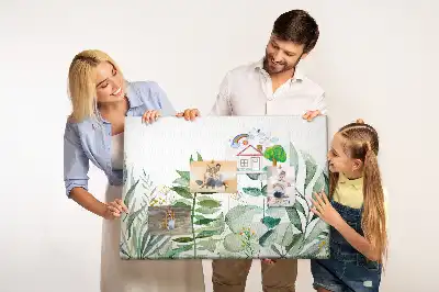 Kurk prikbord Aquarel bladeren