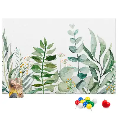 Kurk prikbord Aquarel bladeren