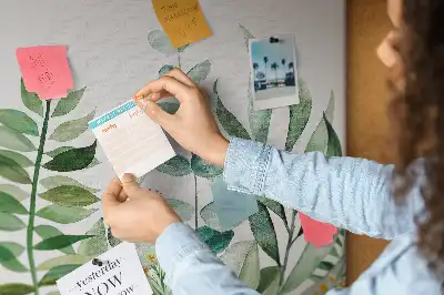 Kurk prikbord Aquarel bladeren