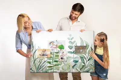 Kurk prikbord Aquarel bladeren