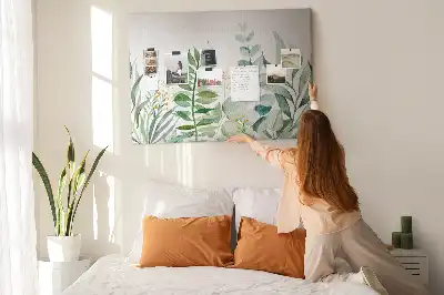 Kurk prikbord Aquarel bladeren