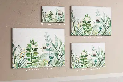 Kurk prikbord Aquarel bladeren