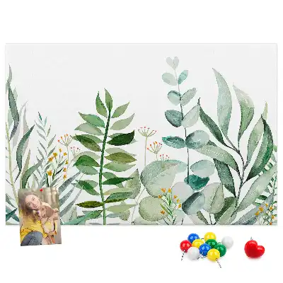 Kurk prikbord Aquarel bladeren