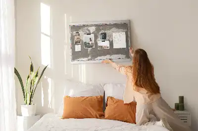 Memobord van kurk Bruine wereldkaart