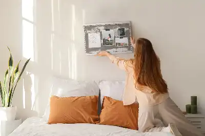 Memobord van kurk Bruine wereldkaart