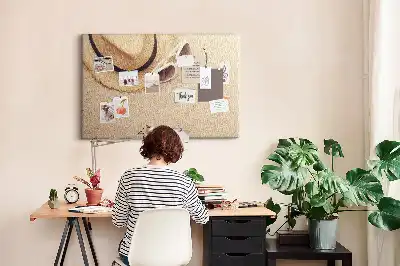 Memobord van kurk Vakantiereis