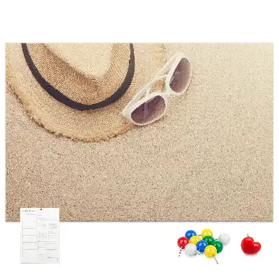 Memobord van kurk Vakantiereis