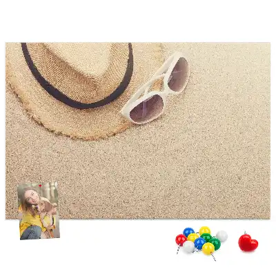 Memobord van kurk Vakantiereis