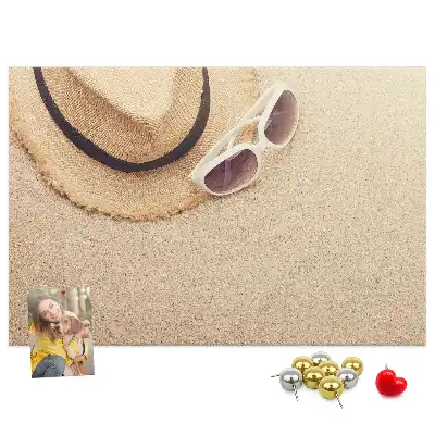 Memobord van kurk Vakantiereis