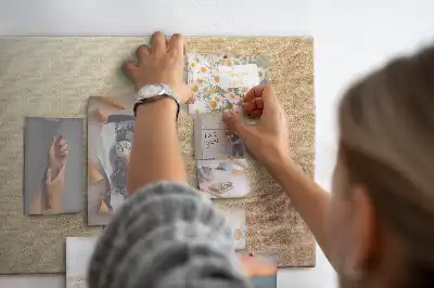Kurk prikbord Palmbladeren