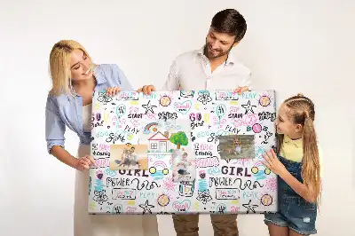 Memobord van kurk Krabbelpatroon