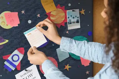 Memobord van kurk Kinderkosmos