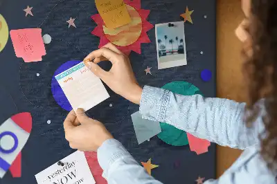 Memobord van kurk Kinderkosmos