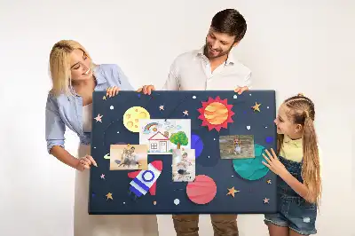 Memobord van kurk Kinderkosmos