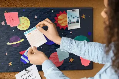 Memobord van kurk Kinderkosmos
