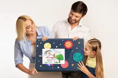 Memobord van kurk Kinderkosmos