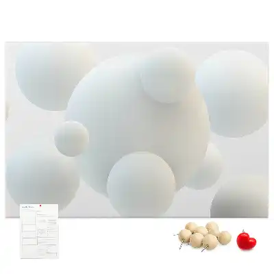 Kurk prikbord Ballen abstractie